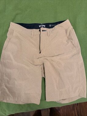Billabong Men's Khaki Flat Front Shorts